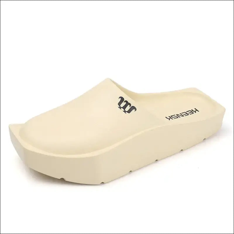 Eleganta Clogs med Stabil Platåsula i EVA-plast - Sand / 39 - EVA-tofflor