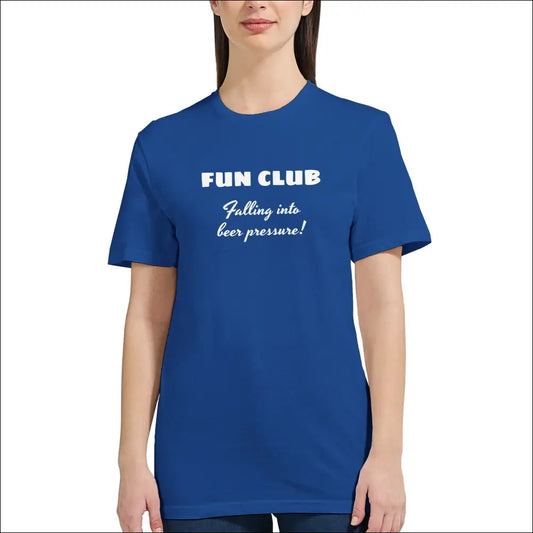 Fun Club Beer T-shirt för kvinnor i kungsblått - Royal / S - Print Material
