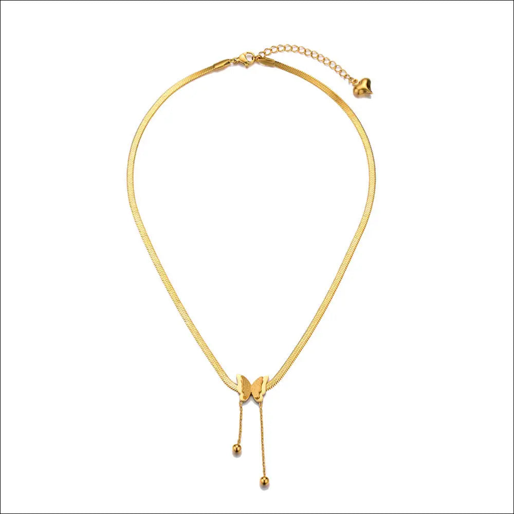Guld Legerat Halsband med Kreativ 3D design - Titan - mutual