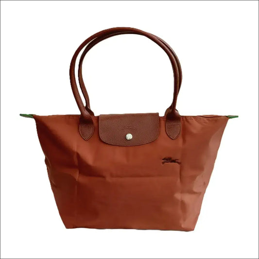 Longchamp Cognac – Le Pliage Original Large Tote - COGNAC / Long Handle - Handväska