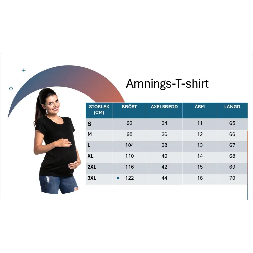 Smidig och Stilren Amnings-T-shirt – För Aktiv Vardag - T-shirt