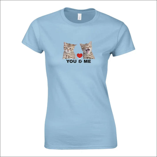 Kattdesign You and Me T-shirt för Damer