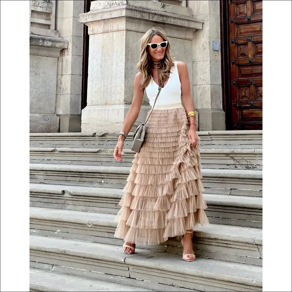 Volangkjol av tyll – feminin stilfavorit - Kjol