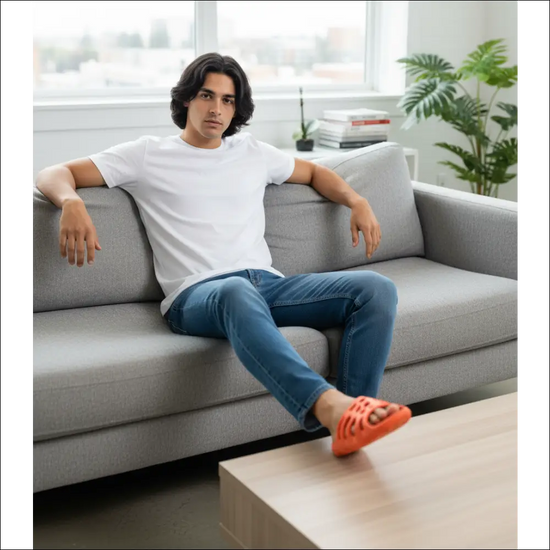 Badtofflor med antihalk design och mjuk elastisk passform - EVA-tofflor