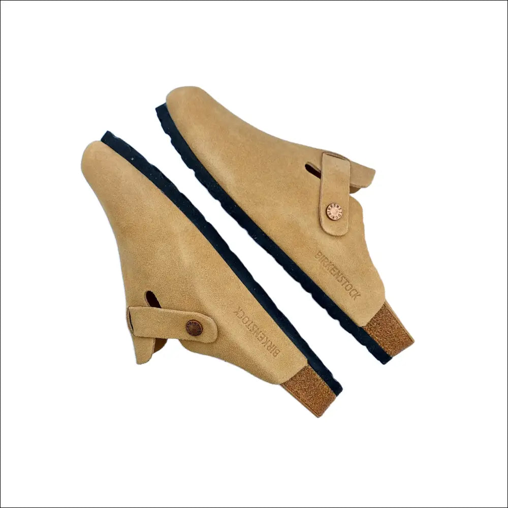 Birkenstock Boston Latte Cream Slippers - Eleganta Damtofflor - Clogs