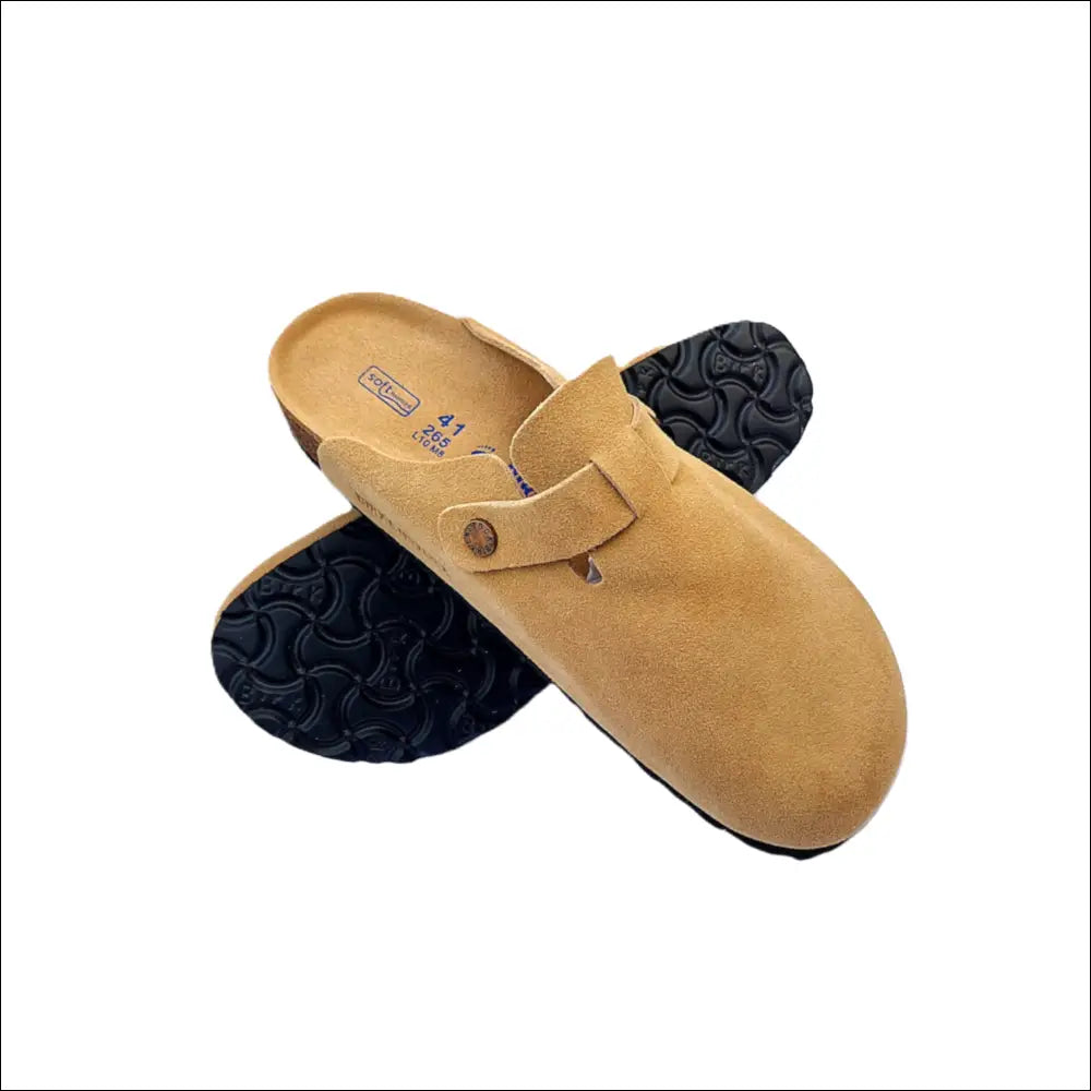 Birkenstock Boston Latte Cream Slippers - Eleganta Damtofflor - Clogs