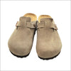 Birkenstock Boston Taupe - Mocka Clogs med Mjuk Fotbädd