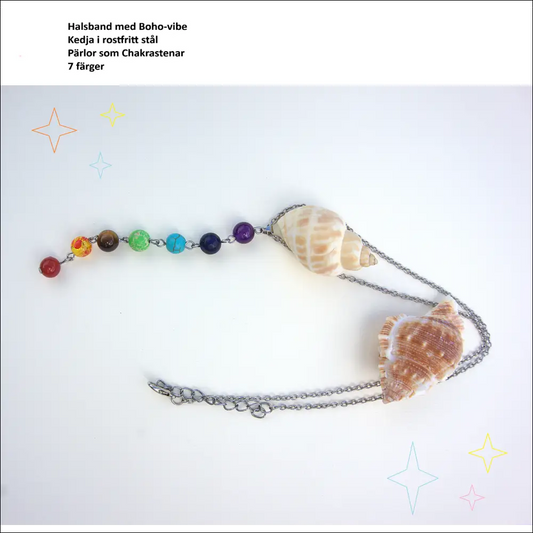 Chakra-Halskette mit Naturstein und ausgleichendem Anhänger