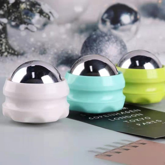 Cryoterapi iskula – massage roller för kyla och återhämtning med tre färgade iskullor.