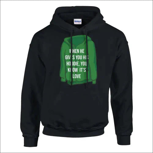 Dejting Hoodie för Singlar och Par - Stilig Bekväm - S / Svart