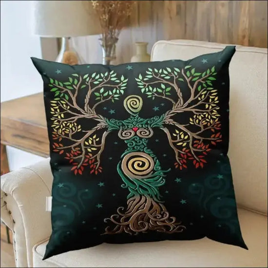 Kuddfodral med Livsträdet Design - en meningsfull accent - Exklusivt moderträd -4 / 40x 40cm (ensidigt tryck) - mutual
