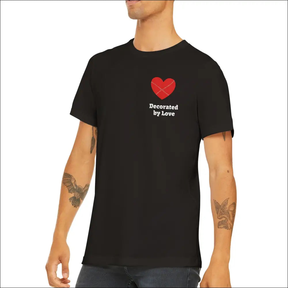 Engagera med Stil och Rött Hjärta T-shirt - Print Material