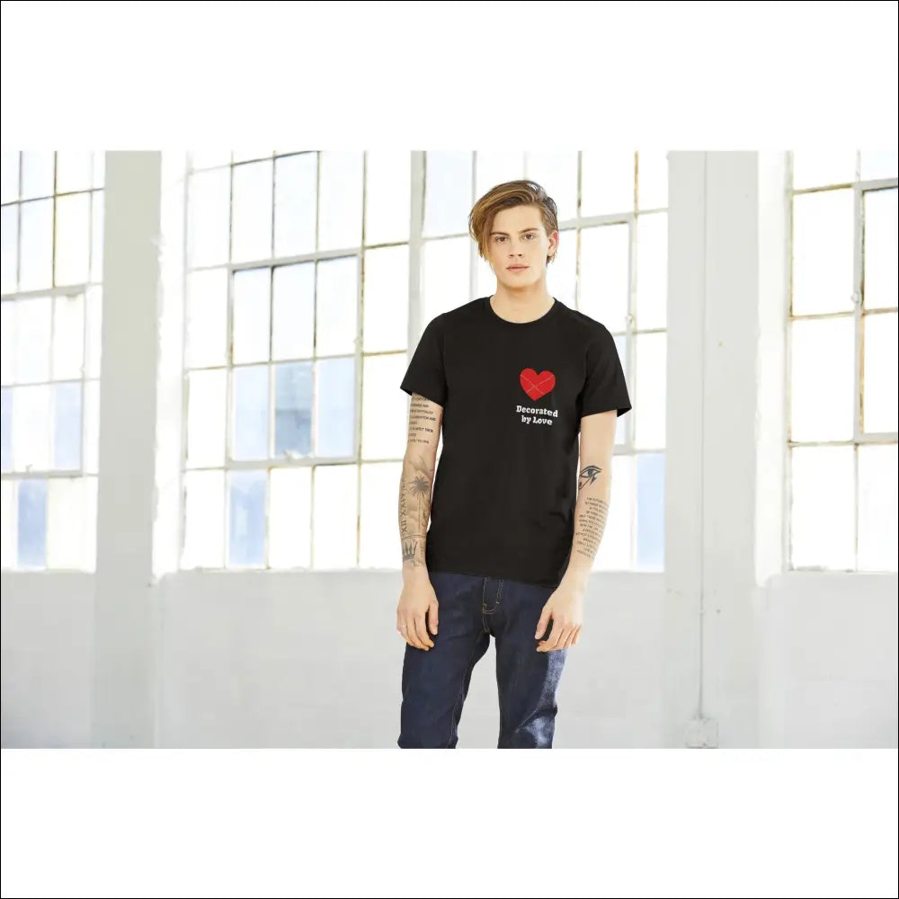 Engagera med Stil och Rött Hjärta T-shirt - Print Material