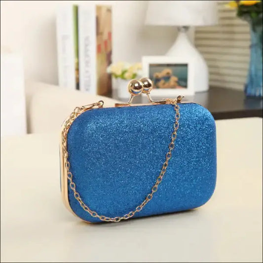 Momentum med Glamour - Glittrande Clutch - Blå