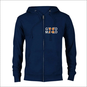 Klassisk Hoodie Good Mood för 2 en positiv stil - Navy Blå / S
