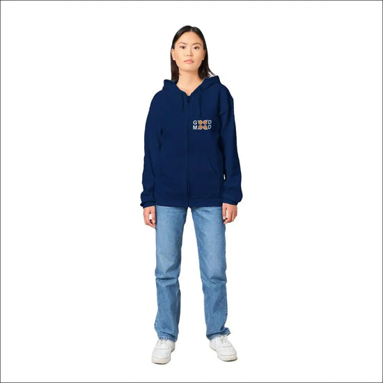 Klassisk Hoodie Good Mood för 2 en positiv stil