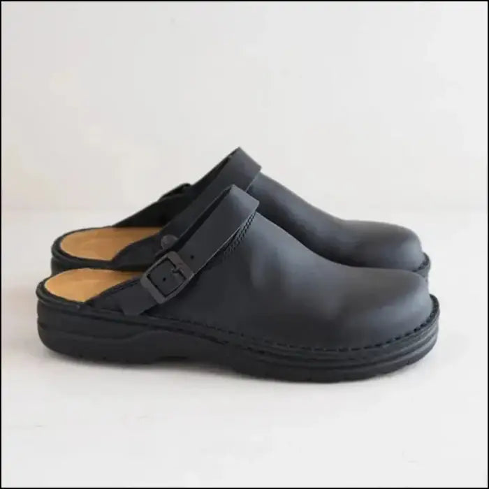 Klassisk stil Clogs med bred sula för herrar och damer - Svart / 38 - mutual