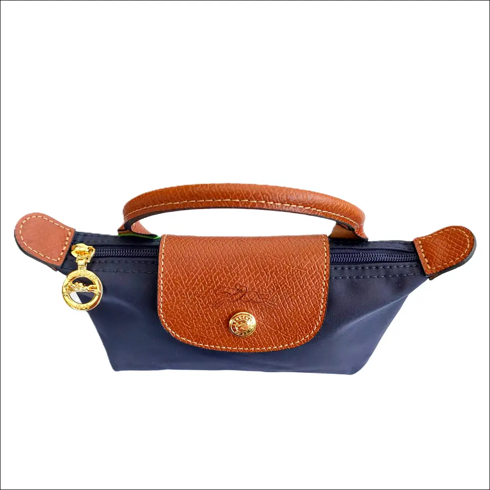 Longchamp Le Pliage Mini Bag Navy Blue - Elegant Accessoar - Sminkväska