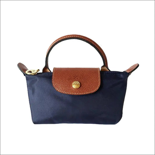 Longchamp Le Pliage Navy Blue Minipack - Elegant Accessoar - Mini Pack - Sminkväska