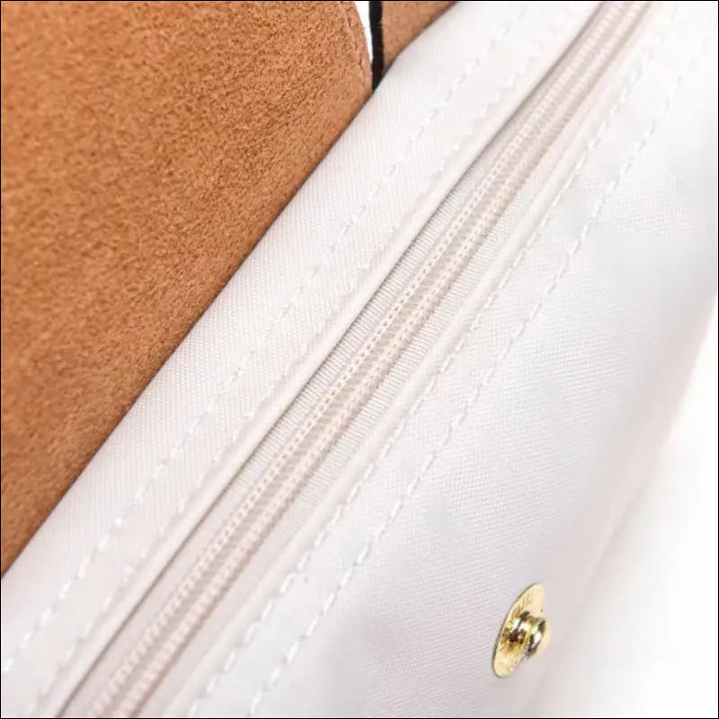 Longchamp Le Pliage Pochette Paper White med handtag - Mini single pack - Design handväska