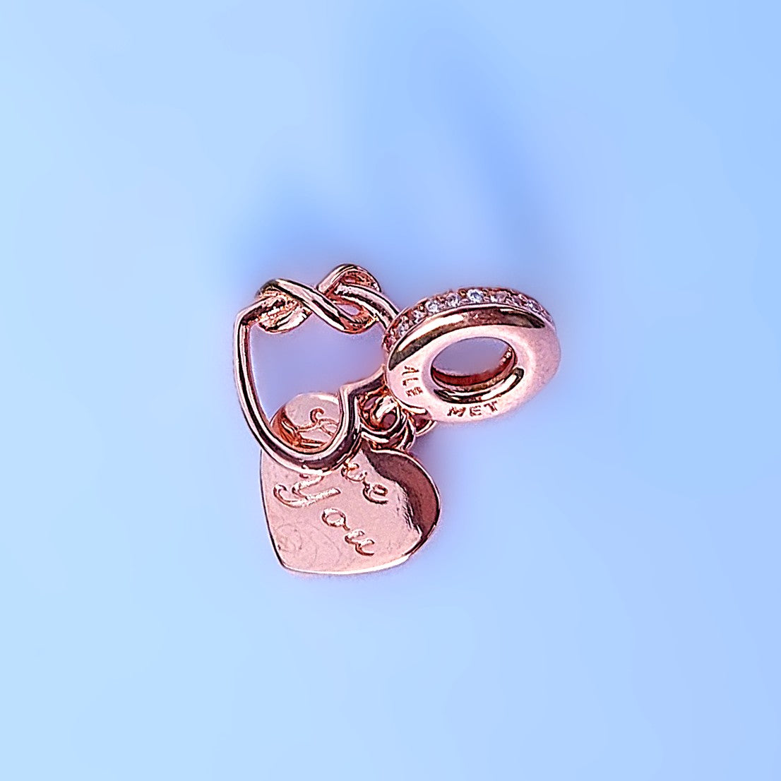 Pandora Rose Gold Infinity Heart 789369C01 13 Evig Kärlek Hängsmycke