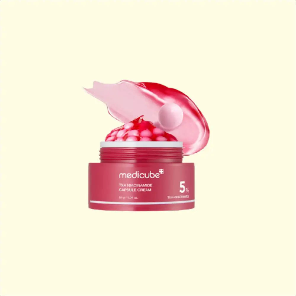 Medicube TXA + Niacinamide Återfuktande Capsule Cream - Röd Vit - Hudkräm