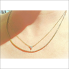 Minimalist Silver Necklace - Zircon Trio in 925 Silver