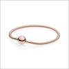 Pandora Moments Snake Chain Berlockarmband – Roséguld Ball Lock (580728) Rose gold / 17cm Armband