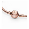 Pandora Moments Snake Chain Berlockarmband – Roséguld Ball Lock (580728) Armband