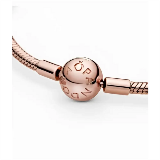 Pandora Moments Snake Chain Berlockarmband – Roséfärgad Twist (580728) - Armband