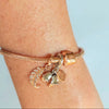 Armband mit Schlangenknochenglied - Bettelarmband in Silber