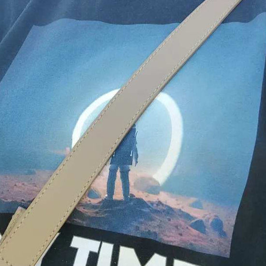 Svart T-shirt med kosmisk grafik - Herr t-shirt