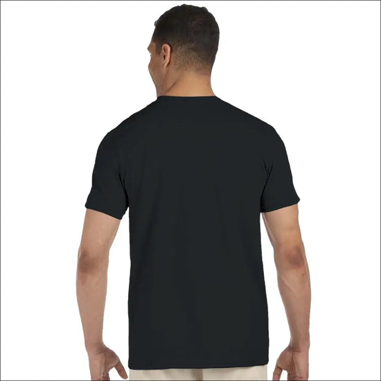 Svart T-shirt med kosmisk grafik - Herr t-shirt