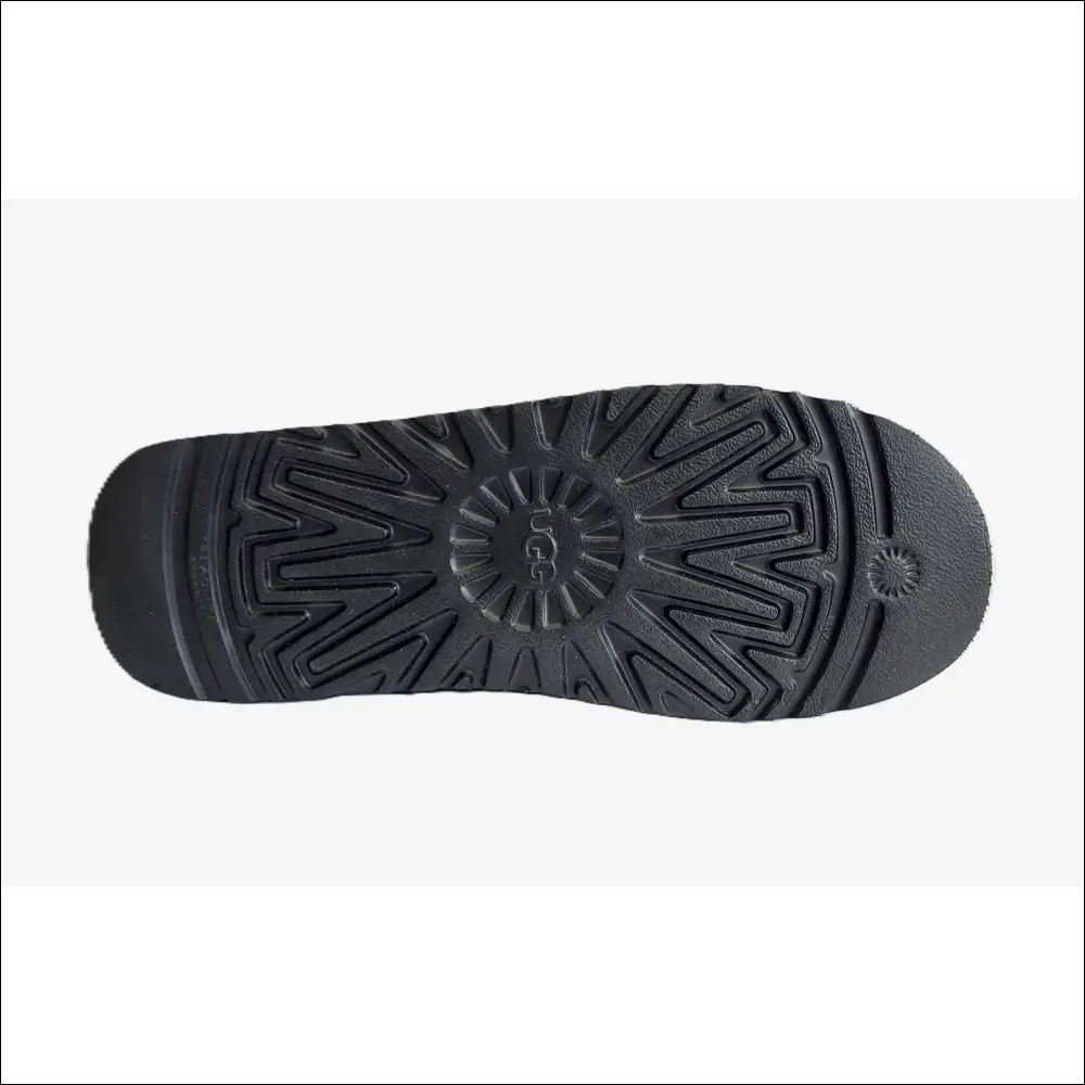 UGG Tazz Svart – 4 cm plattformsula och fårskinnsfoder - Tofflor