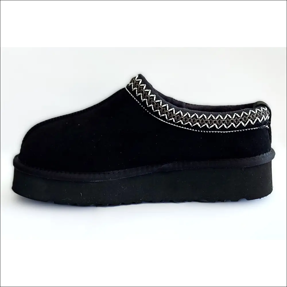 Ugg Tazz Svarta Plattformslippers i Mocka - Tofflor